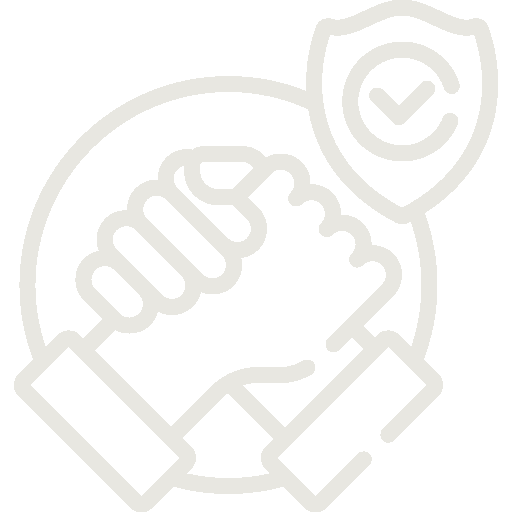 Icon Handschlag der Vertrauen symbolisiert