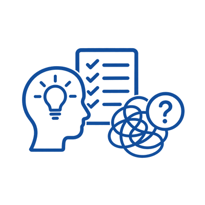 Fehlendes-System Icon, das Verwirrung und ein fehlendes System darstellt