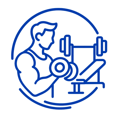Training con, das Krafttraining darstellt