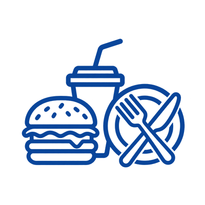 Unregelmaessiges-Essen Icon, das unregelmäßiges Essen darstellt