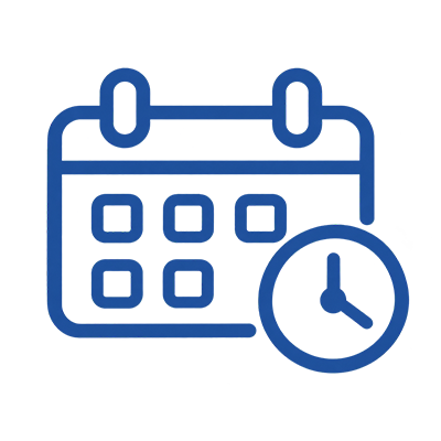 Voller-Kalender Icon, das einen vollen Kalender darstellt